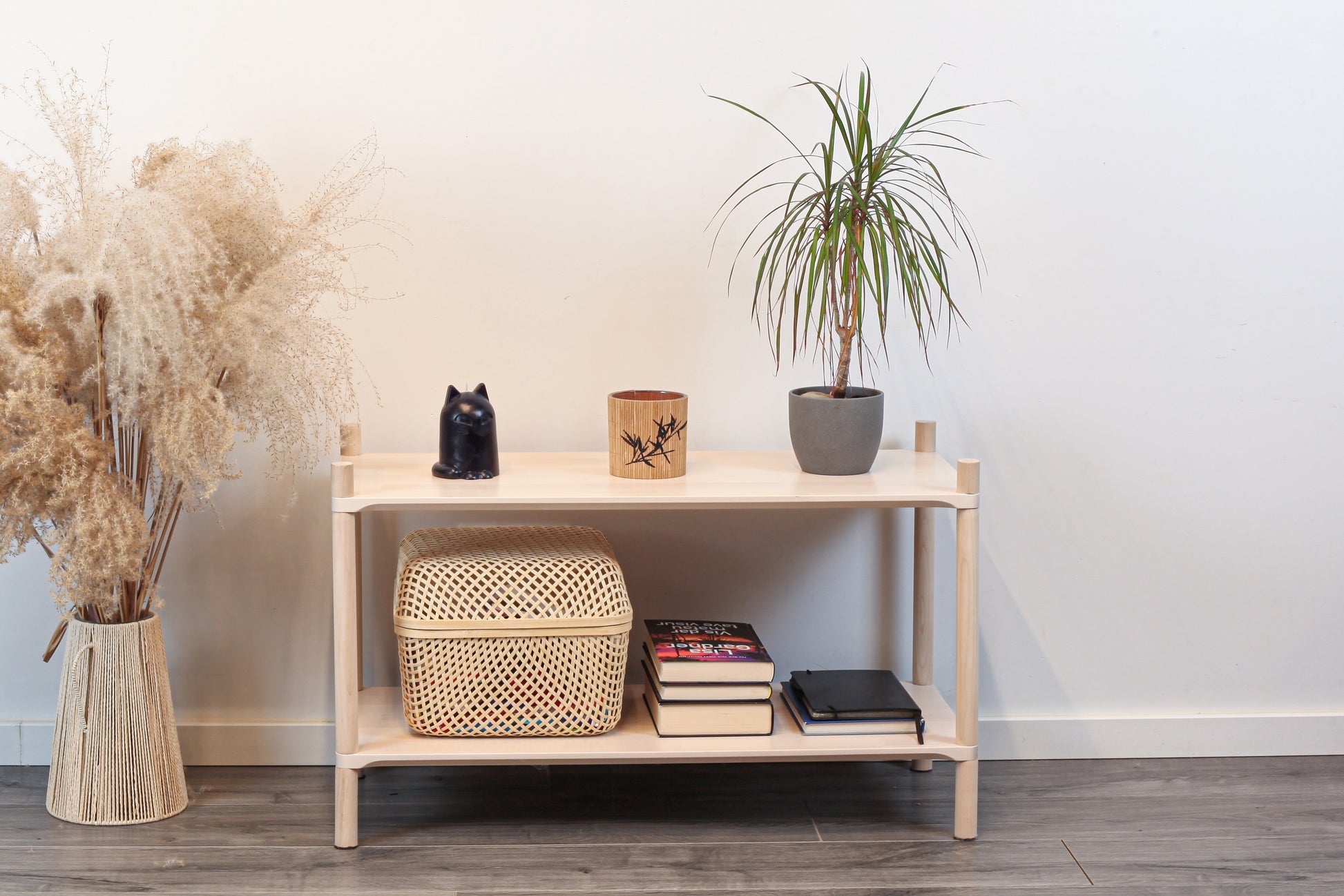 Montessori-Inspired Wooden Shelving Unit Medium, 2 Shelves