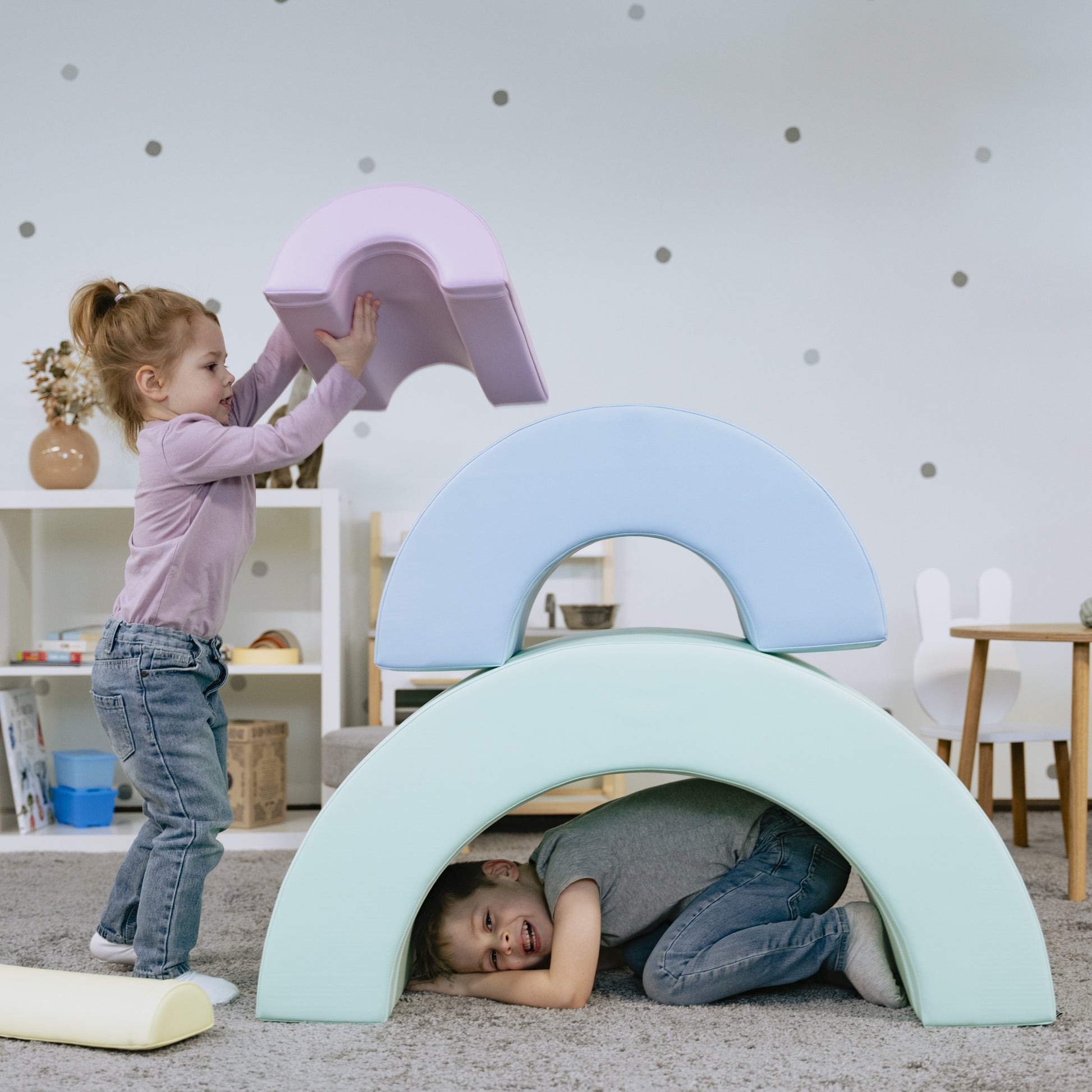 Montessori Soft Play Set - Rainbow