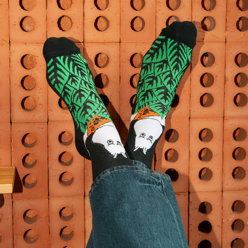 Moomin Jungle Men's Retro Socks - Black