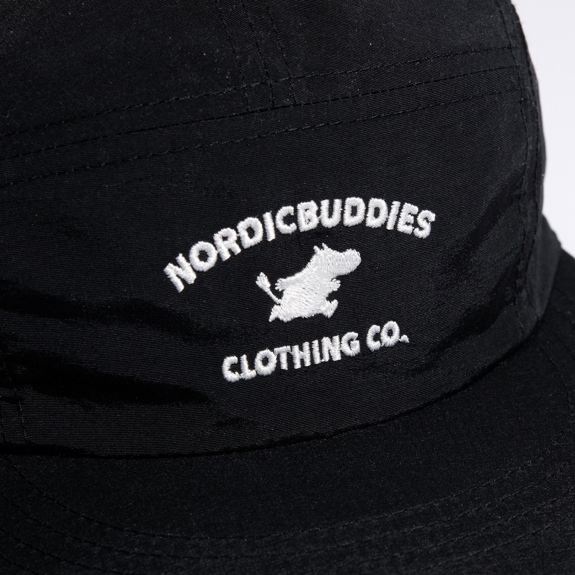 Moomintroll Adventure Nylon 5-panel Cap - Black
