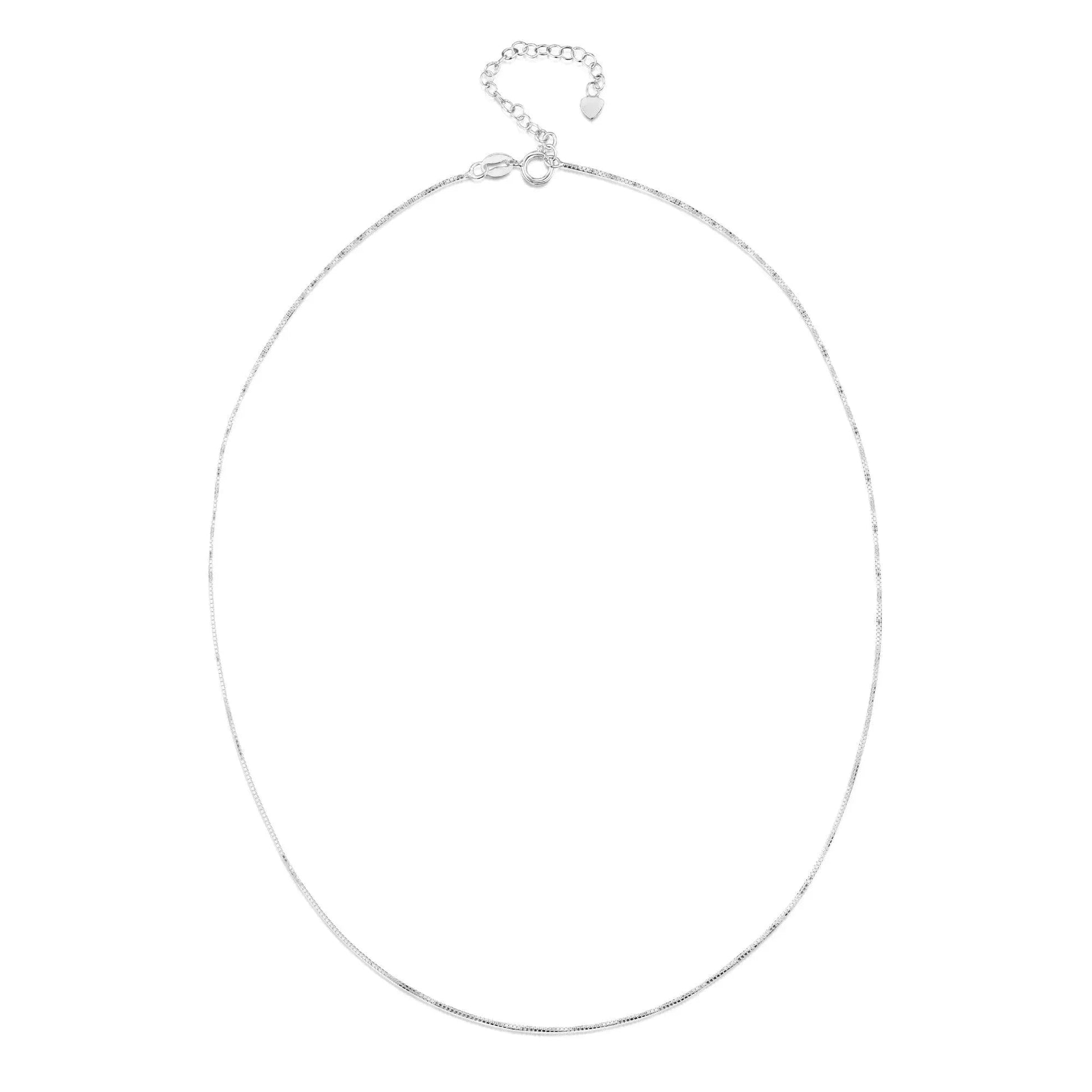 Moon and Star Necklace with Real Forget-Me-Nots in Sterling Silver