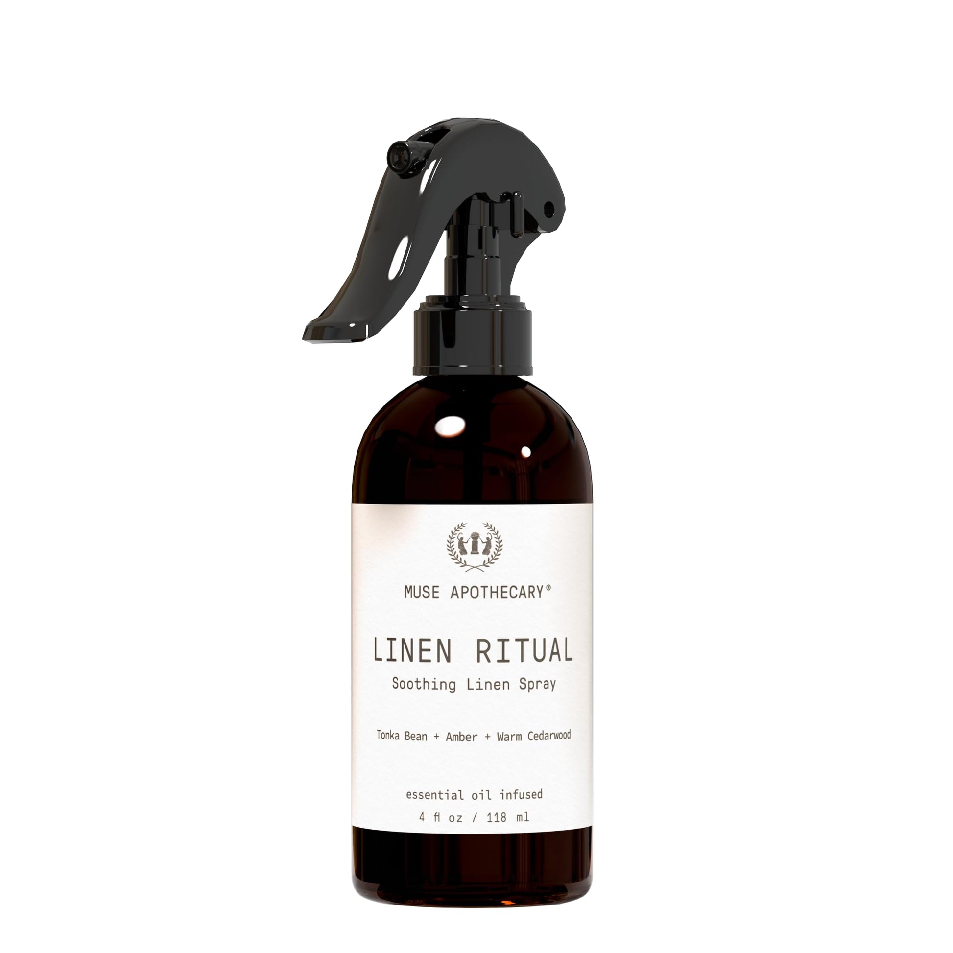 Linen Ritual Mist Tonka Bean Amber Cedarwood 4 oz