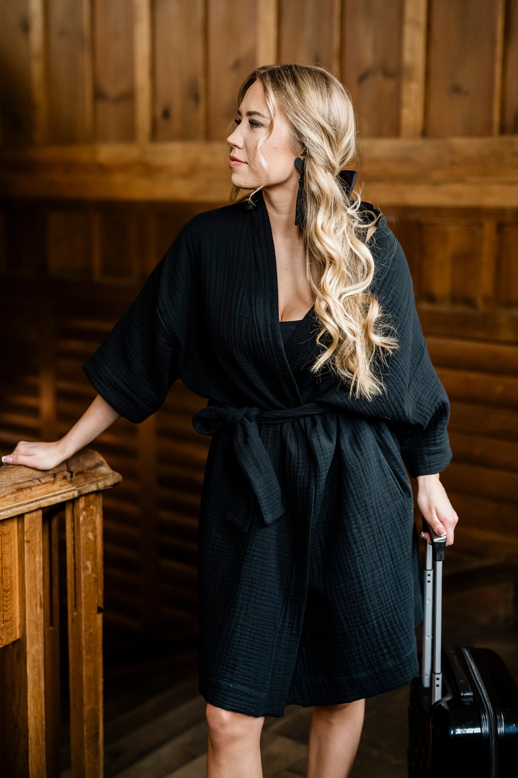 Premium OEKO-TEX Certified Cotton Muslin Kimono-Style Coat - Versatile & Handmade in Estonia by RÄTT at www.brixbailey.com