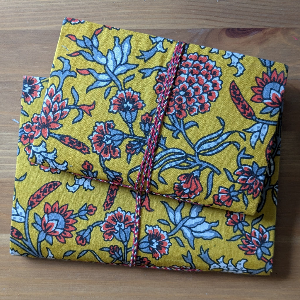 Handmade Eco Cotton Pocket Journal 4 x 6 inch Fair Trade