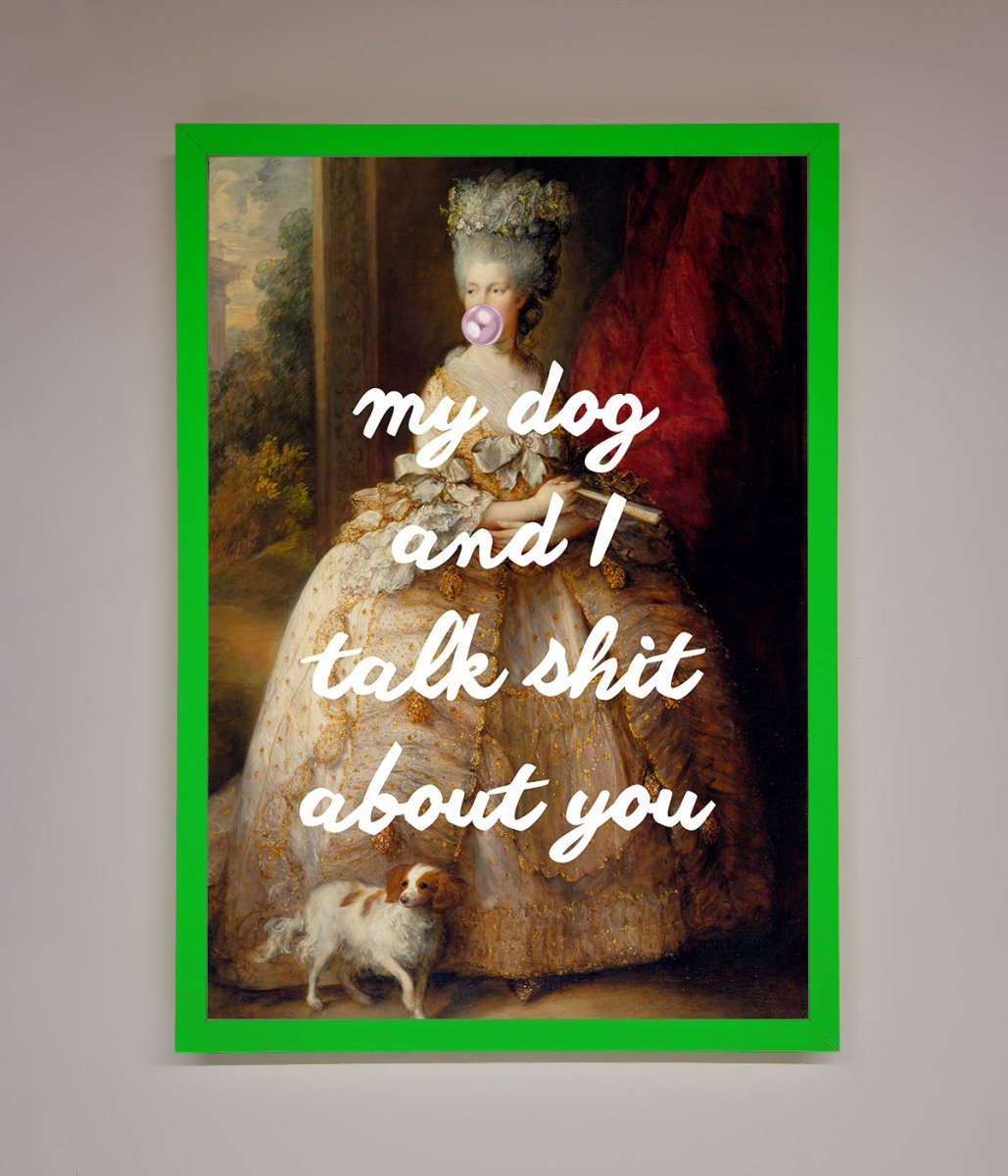 My Dog And I Framed Poster