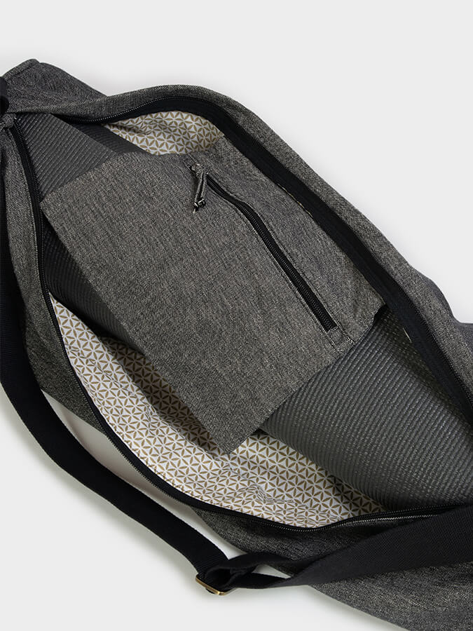 Organic Cotton Two Toned Yoga Mat Bag