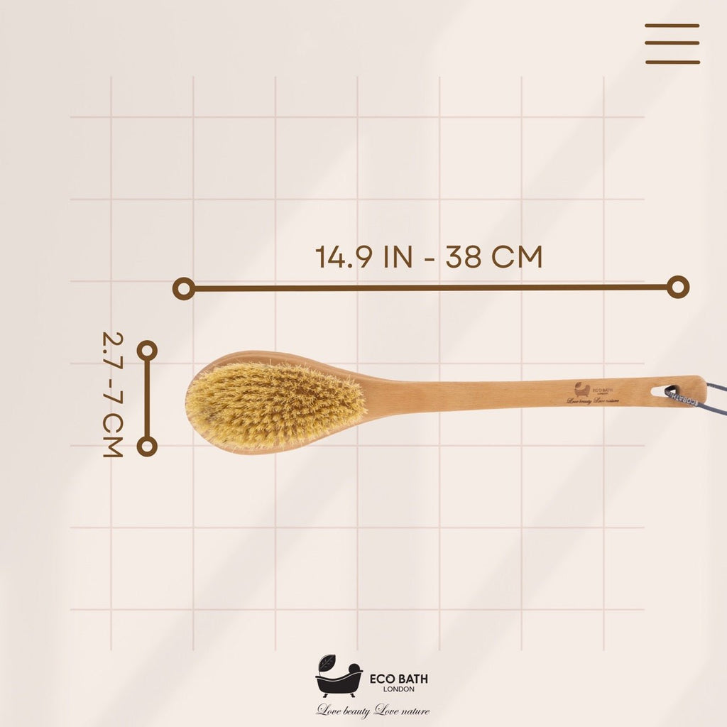 Natural Sisal Body Brush for Dry Brushing and Exfoliation