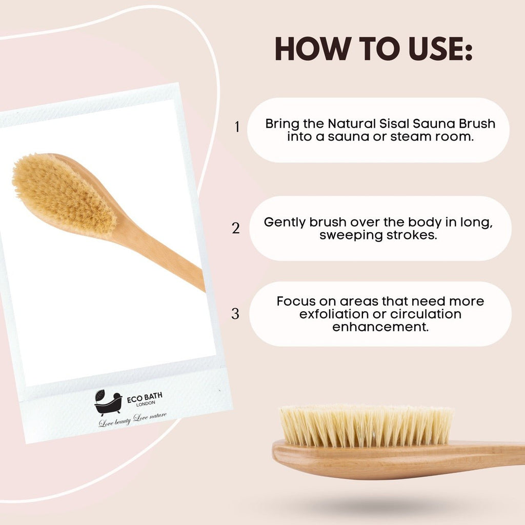 Natural Sisal Body Brush for Dry Brushing and Exfoliation