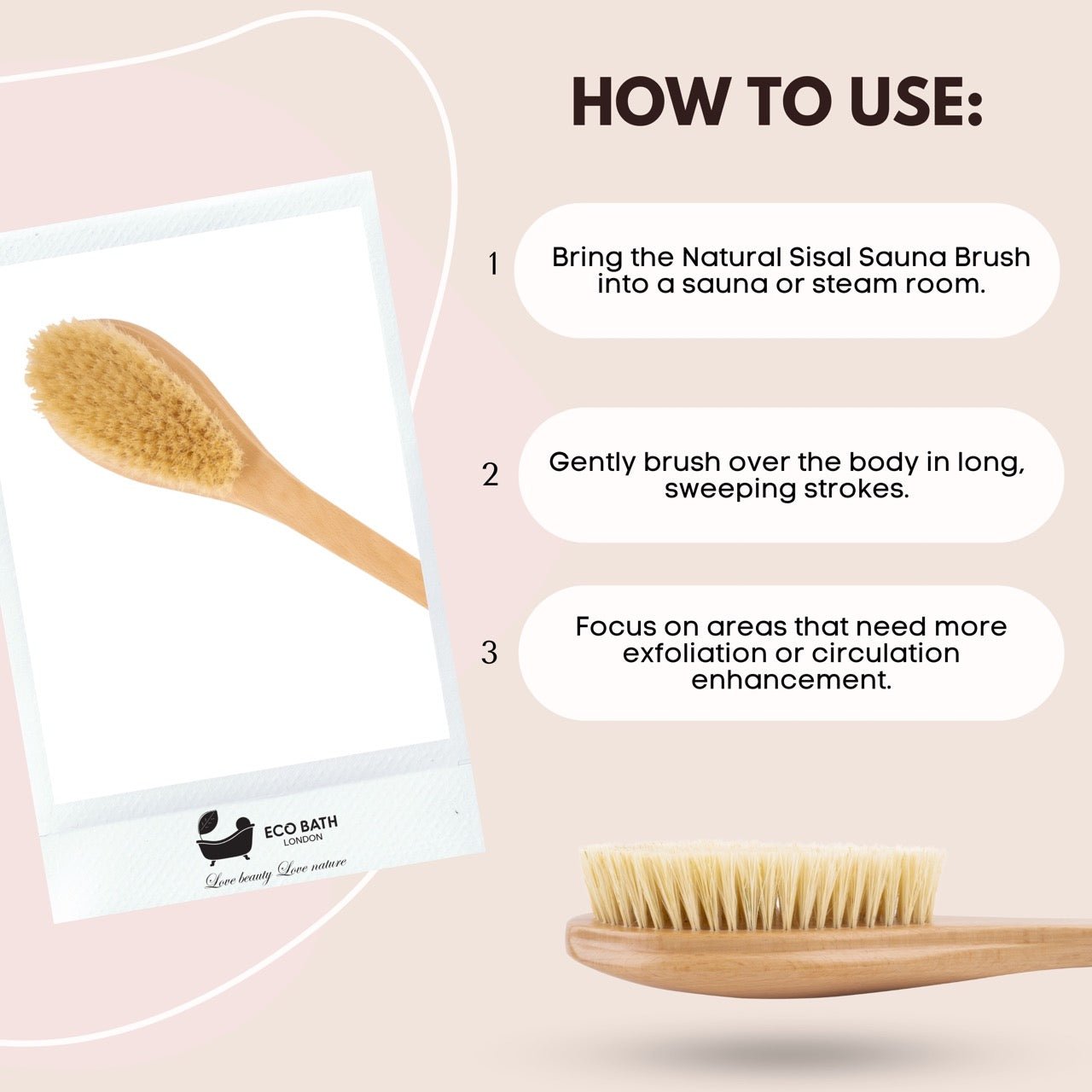 Natural Sisal Body Brush for Dry Brushing and Exfoliation