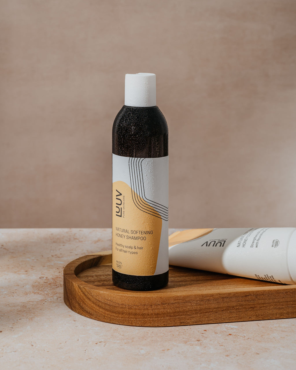 Natural Honey Shampoo & Conditioner: Eco-Friendly Hair Care for Soft, Shiny, and Healthy Hair - With Propolis and Wheat Protein by LUUV at www.brixbailey.com