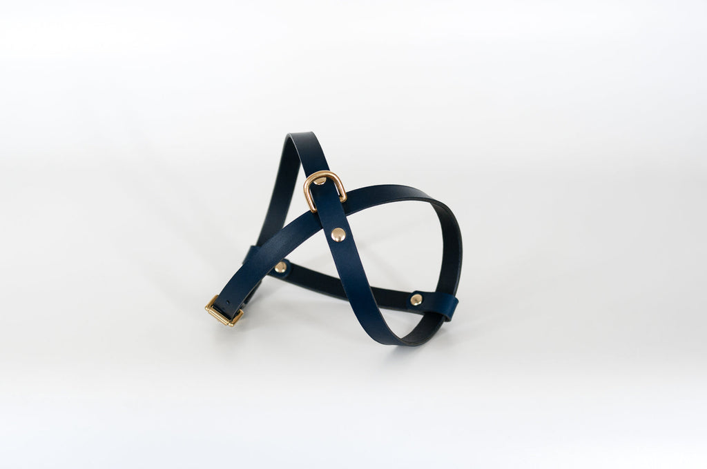Cross Leather Dog Harness