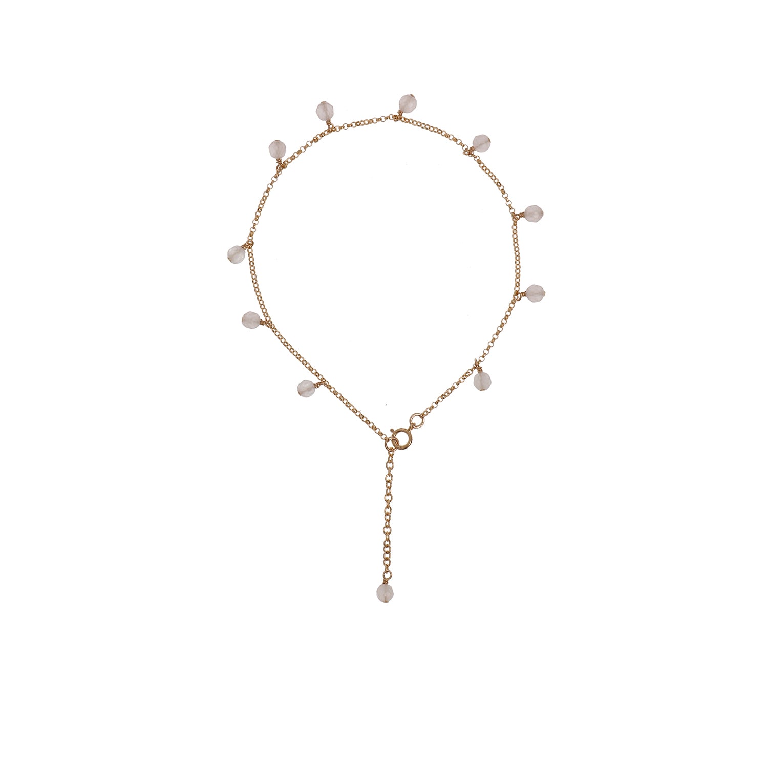Elegant Semi-Precious Stone Anklets – Adjustable & Hypoallergenic by New Vintage by Kriss at brixbailey.com
