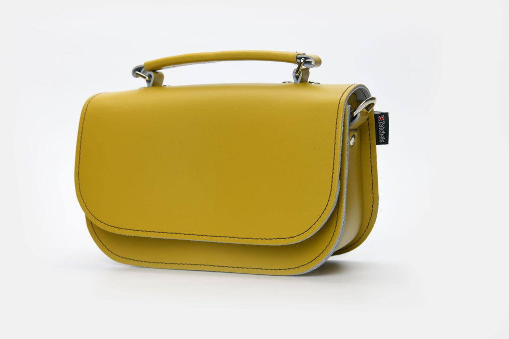 Aura Handmade Leather Bag in Yellow Ochre