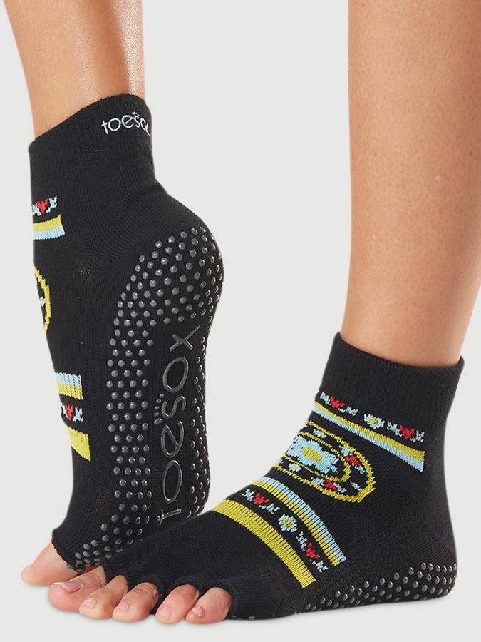 Ankle Half Toe Yoga Grip Socks for Women
