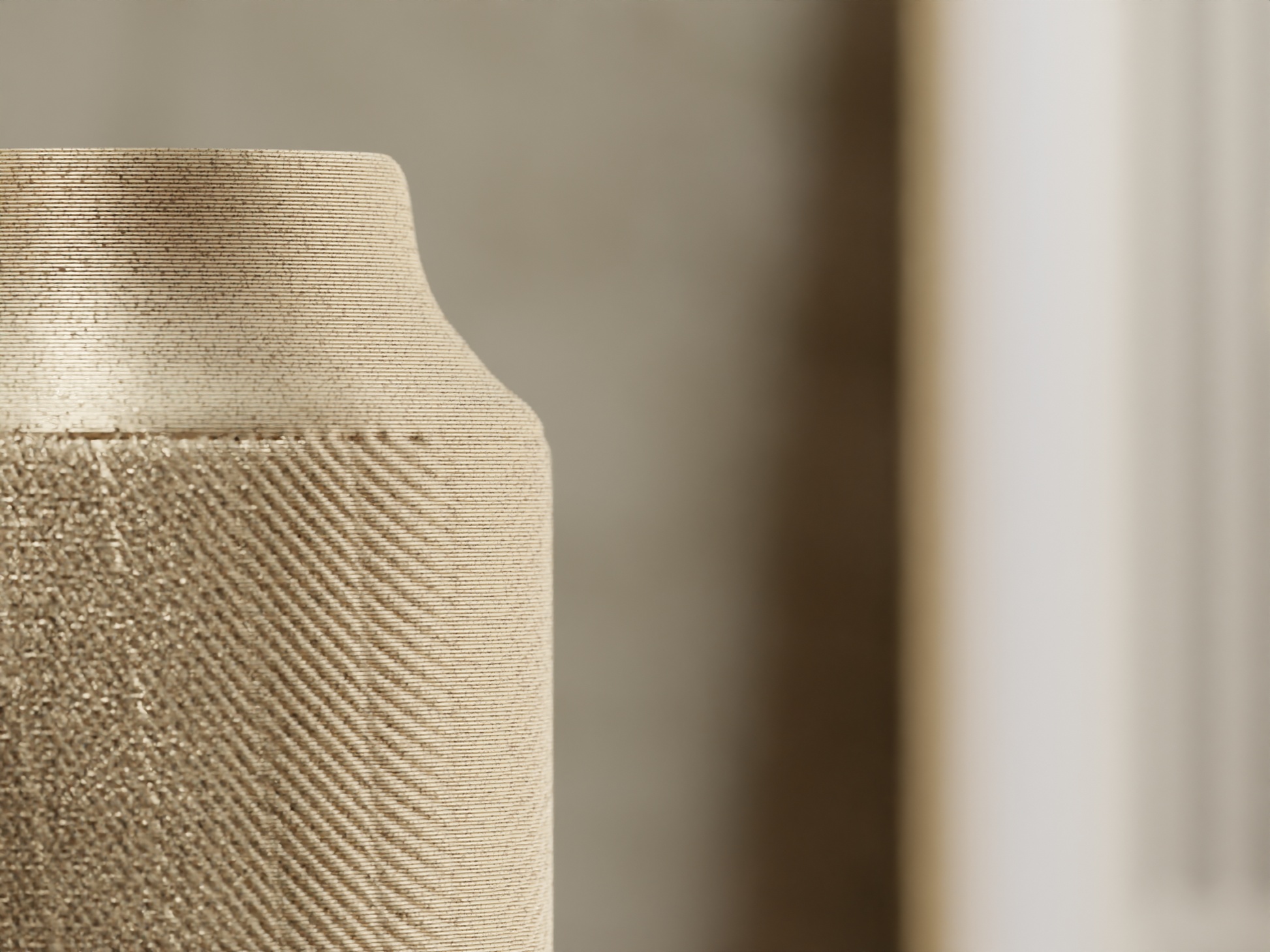 Grain Natural Texture Sculptural Vase