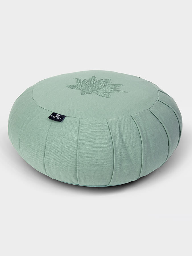 Organic Cotton Round Lotus Zafu Buckwheat Meditation Cushion