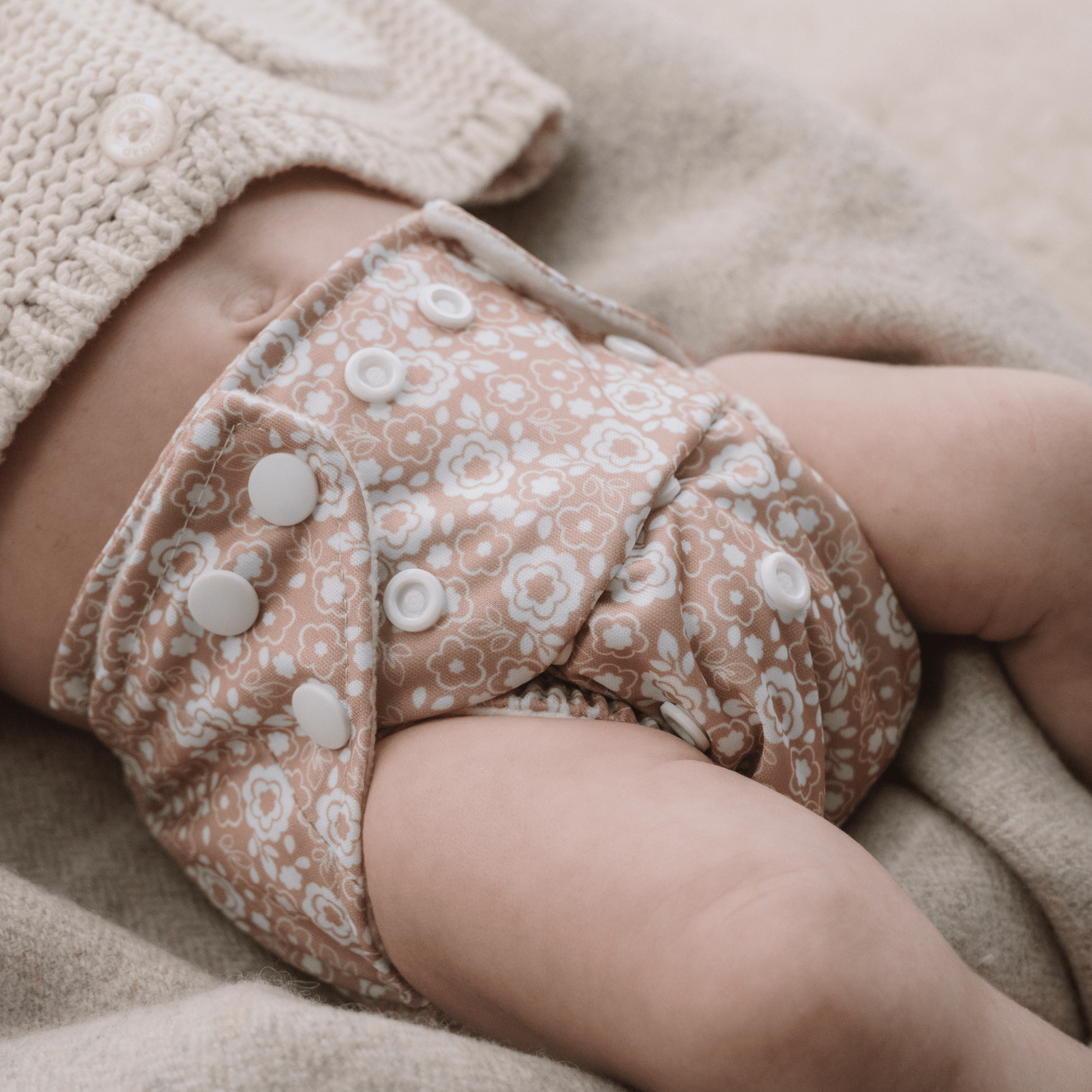 One Size Reusable Cloth Nappy Bloom