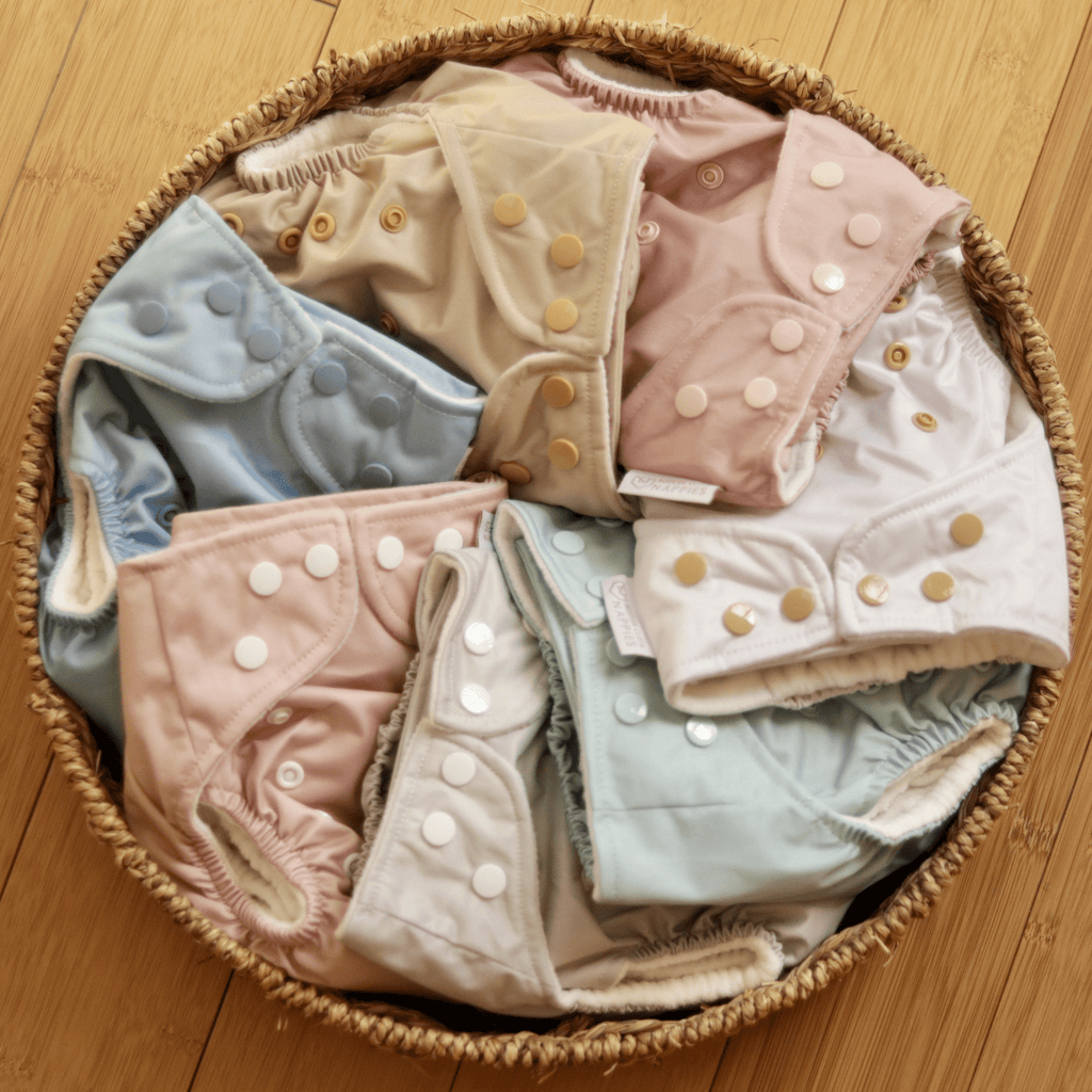 One Size Reusable Cloth Nappy in Dusty Rose
