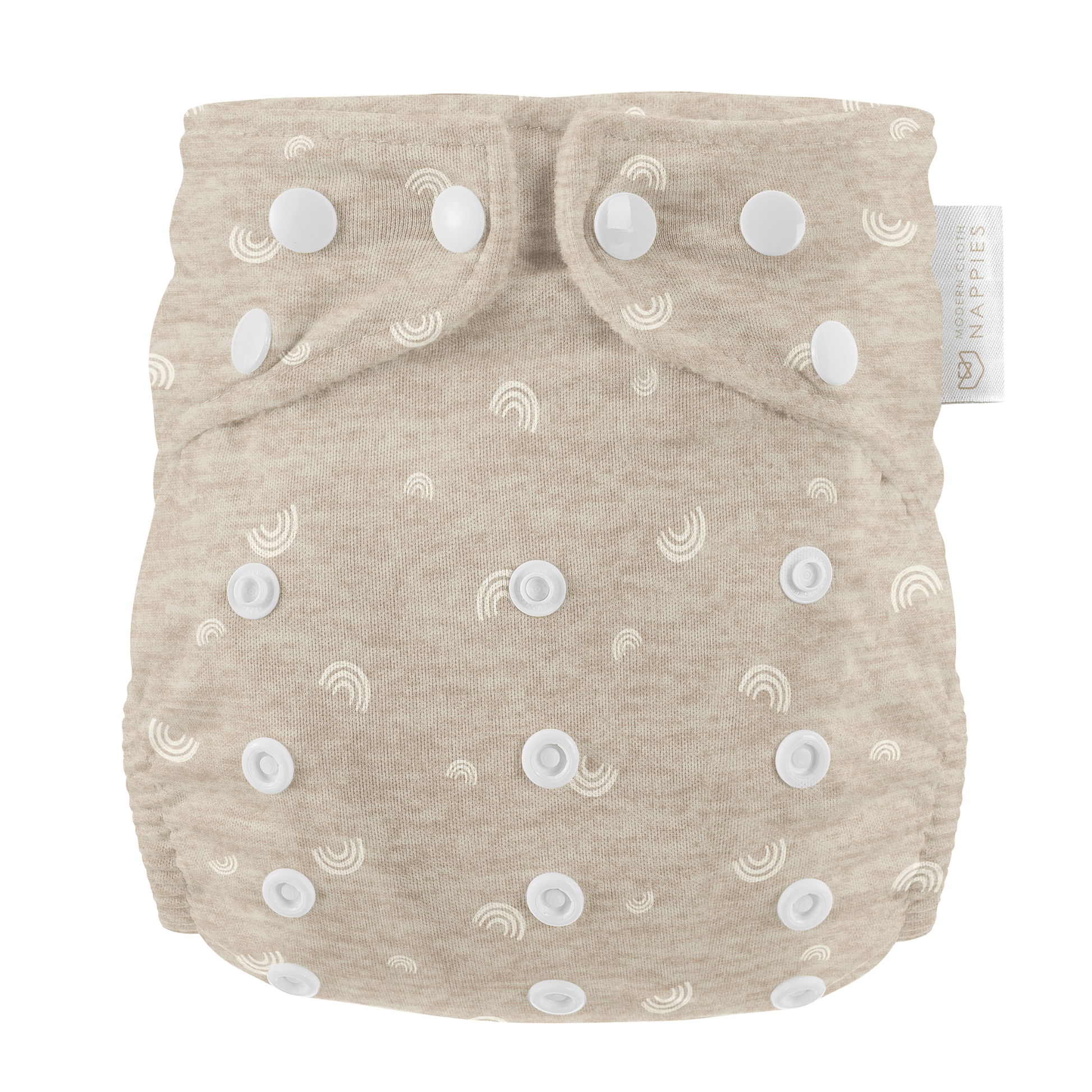 Rainbow Oatmeal One Size Reusable Cloth Nappy Birth to Potty