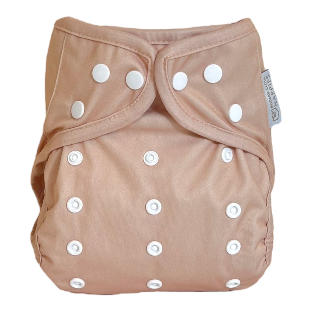 One Size Reusable Cloth Nappy Wrap in Blush