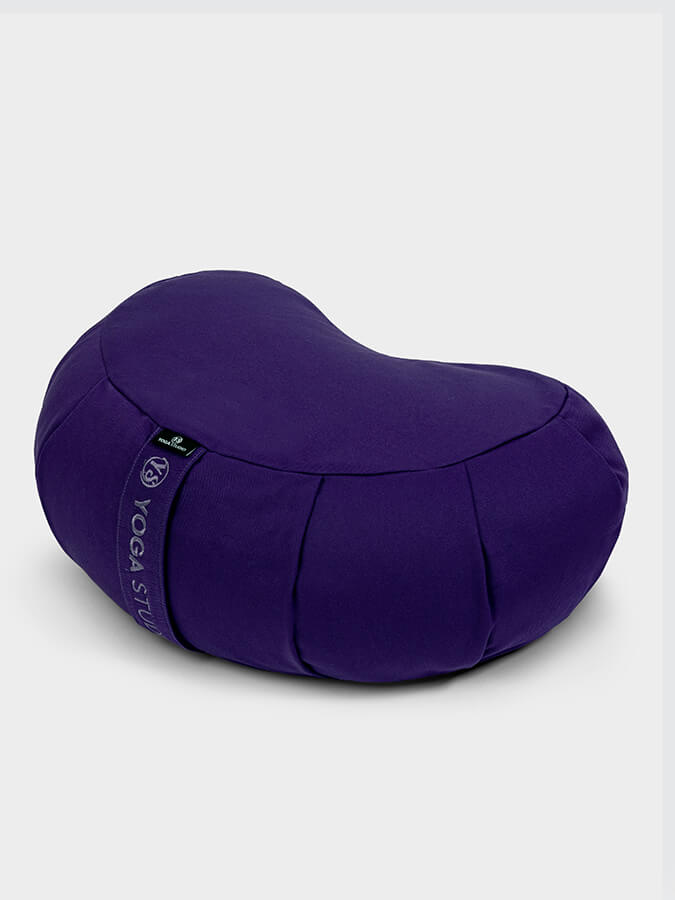 Organic Buckwheat Zafu Crescent Meditation Cushion