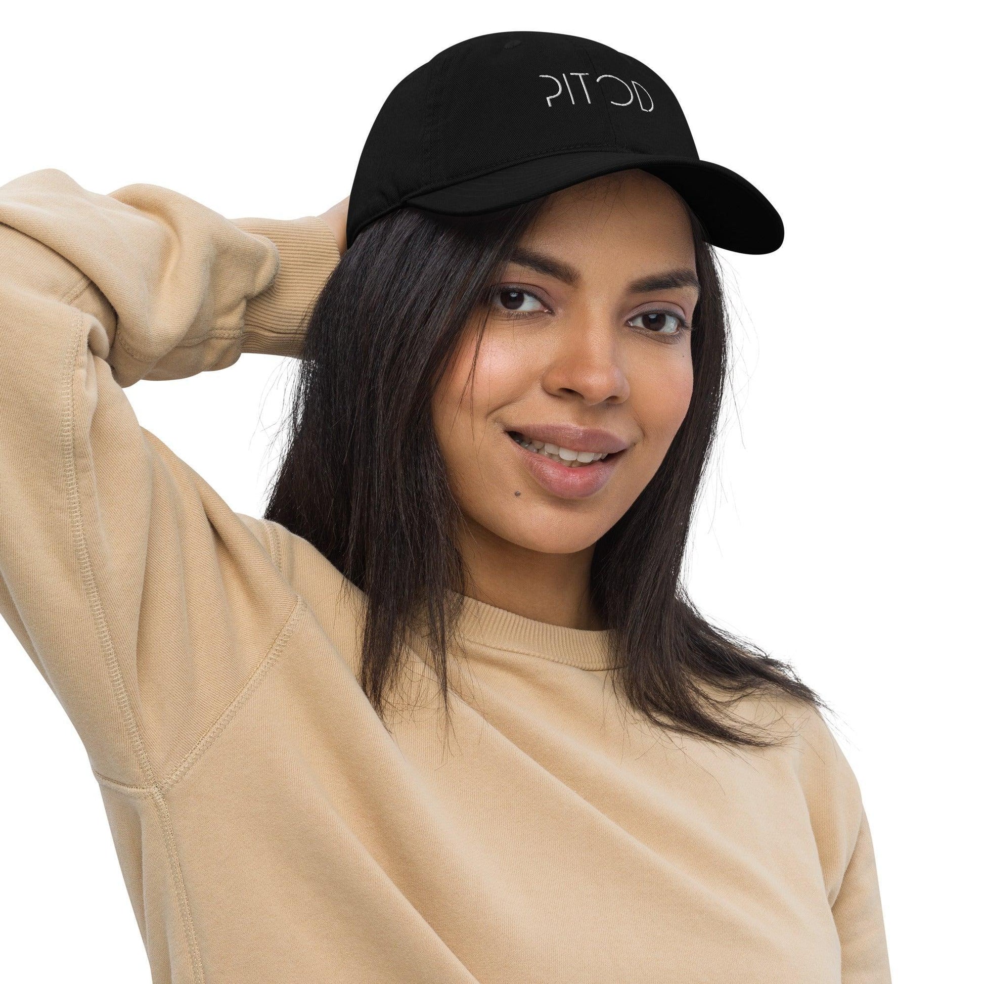 Black Baseball Cap in Organic Cotton
