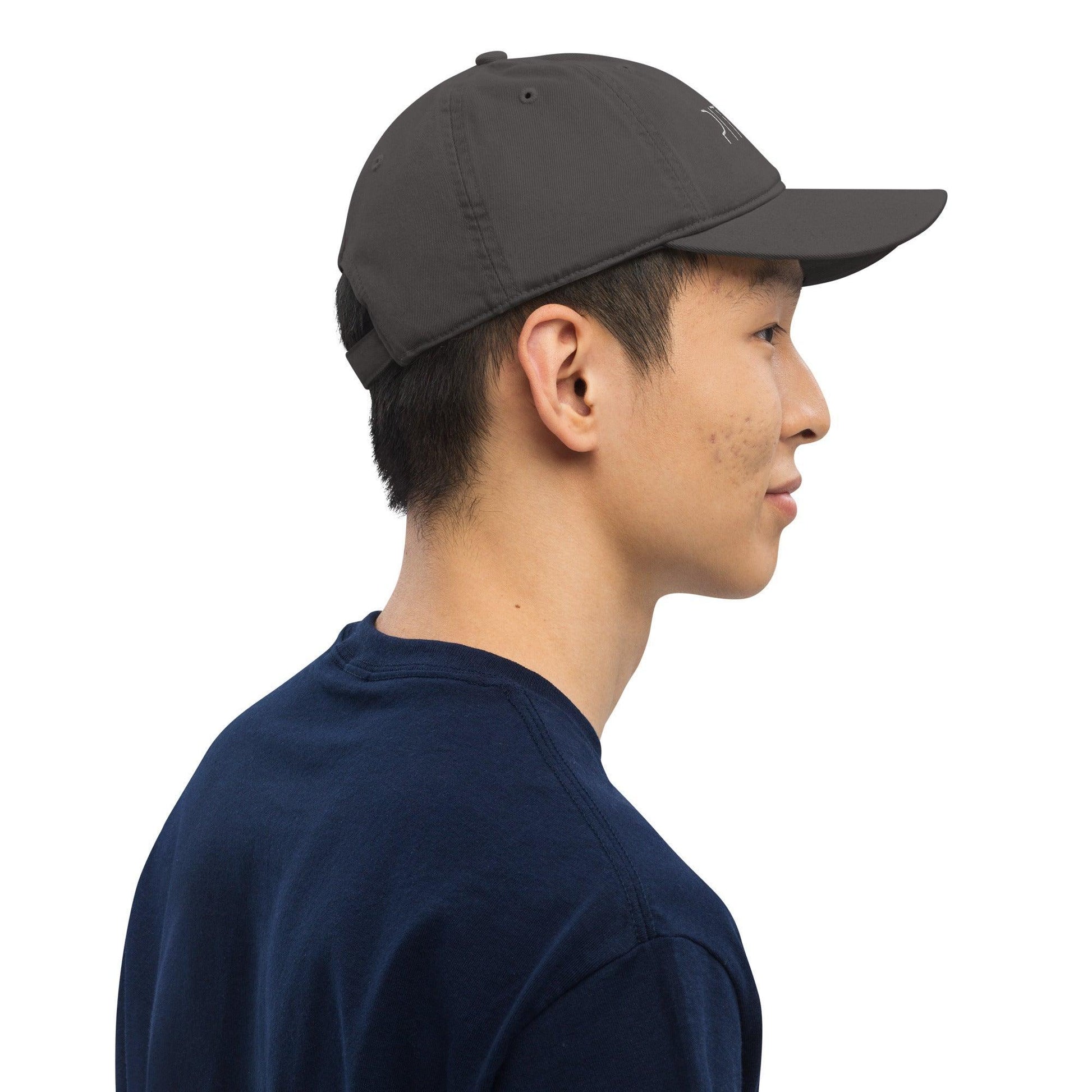Baseball Cap in Organic Cotton Grey
