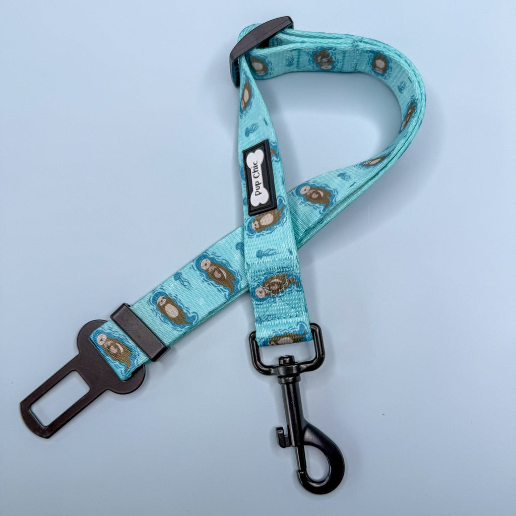 Adjustable Dog Seat Belt Clip in Mustard Yellow