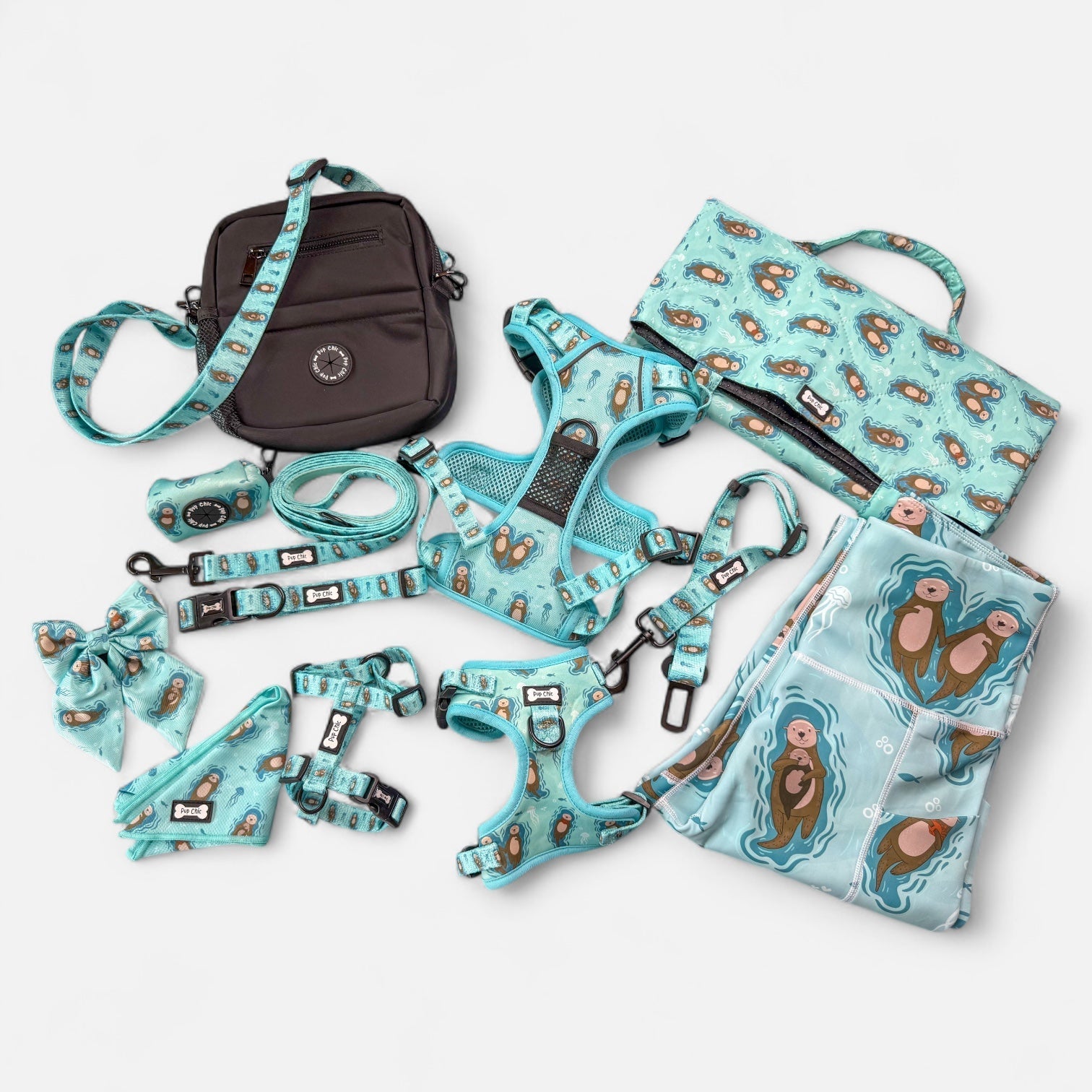 XXXS Puppy Harness with Otter Print