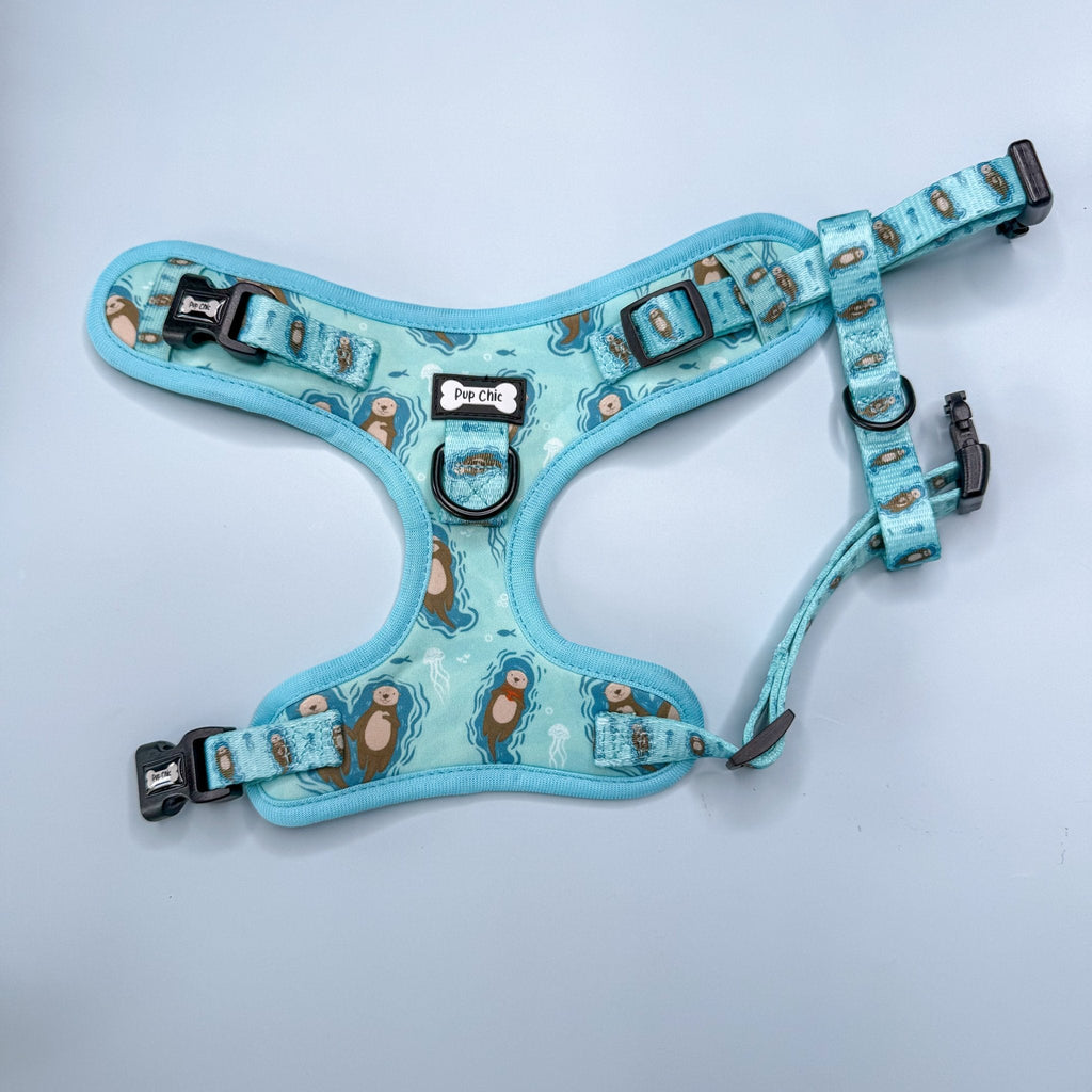 Step In Adjustable Dog Harness with Sea Otter Print