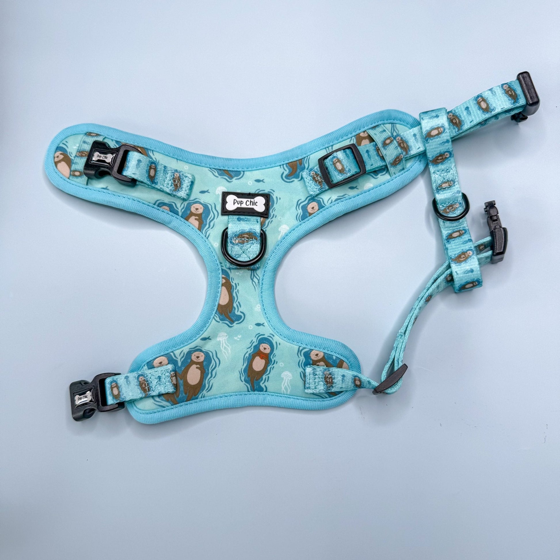 Step In Adjustable Dog Harness with Sea Otter Print
