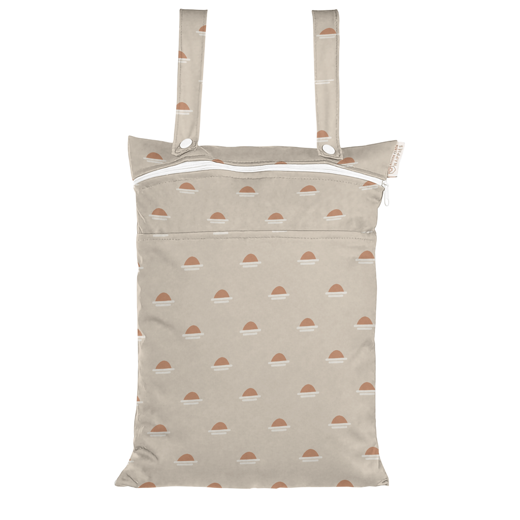 Double Pocket Nappy Wet Bag in Golden Hour