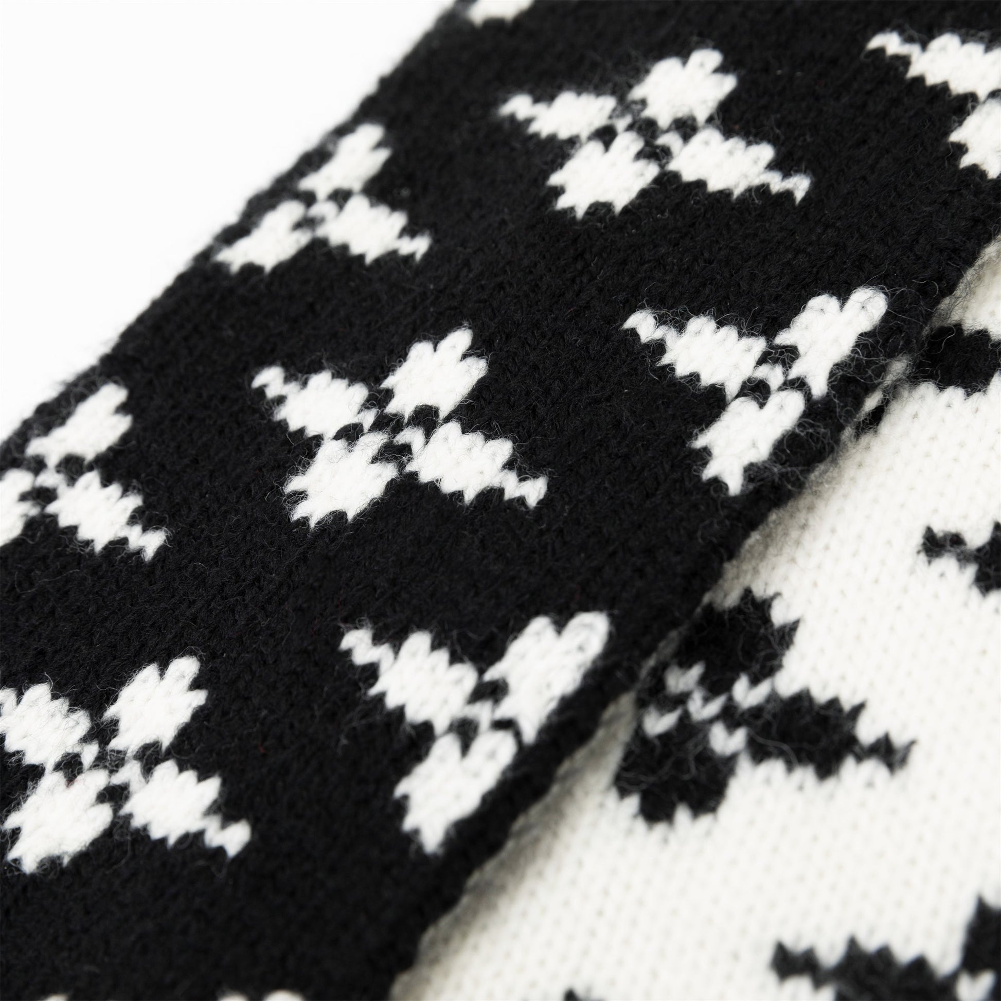 Floral Jacquard Woolen Pet Scarf