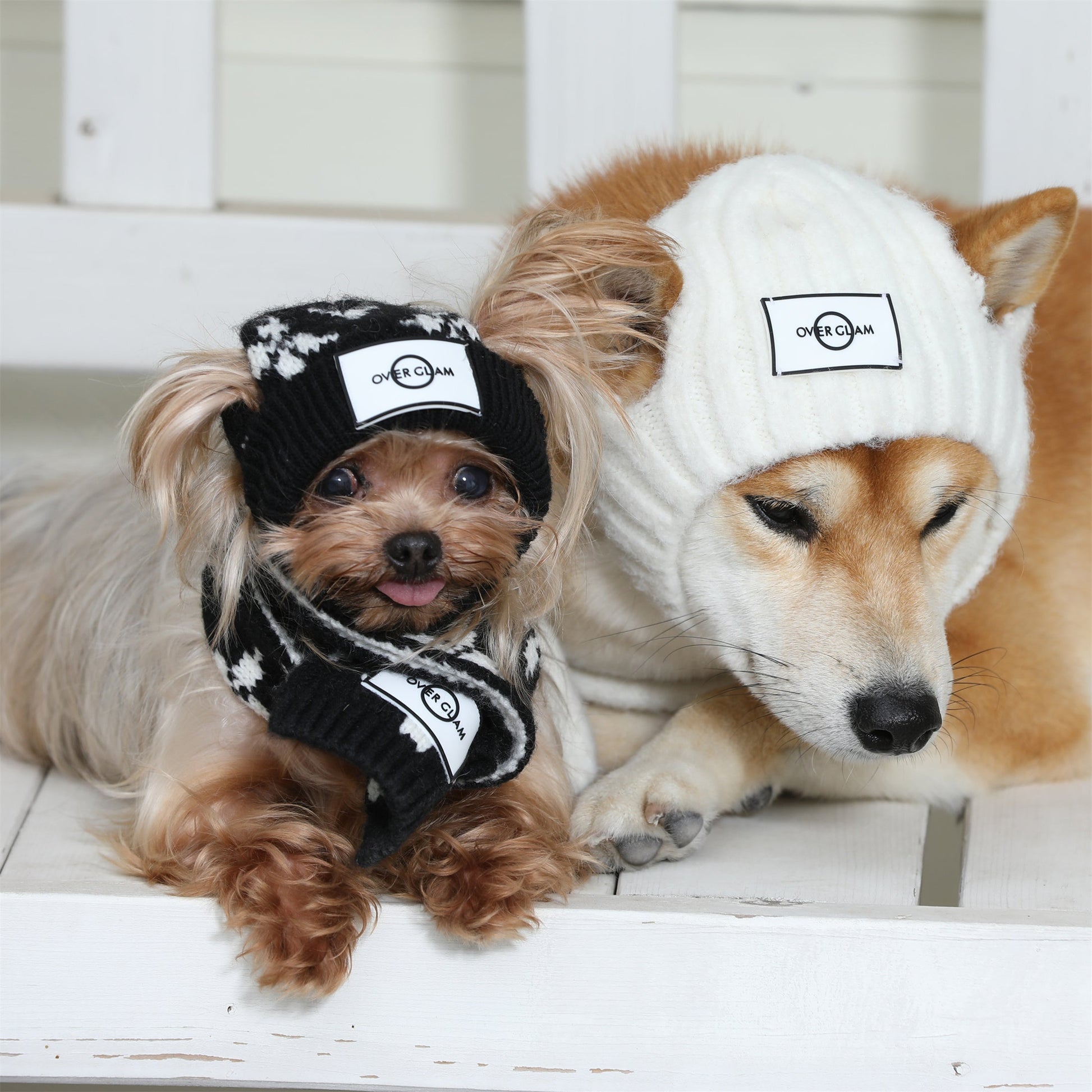 Floral Jacquard Woolen Pet Scarf