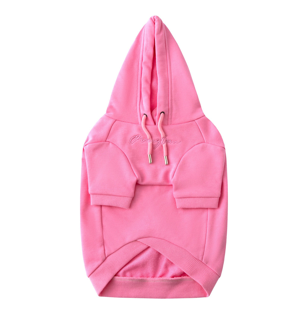 Pastel Hoodie with Glam Embroidery