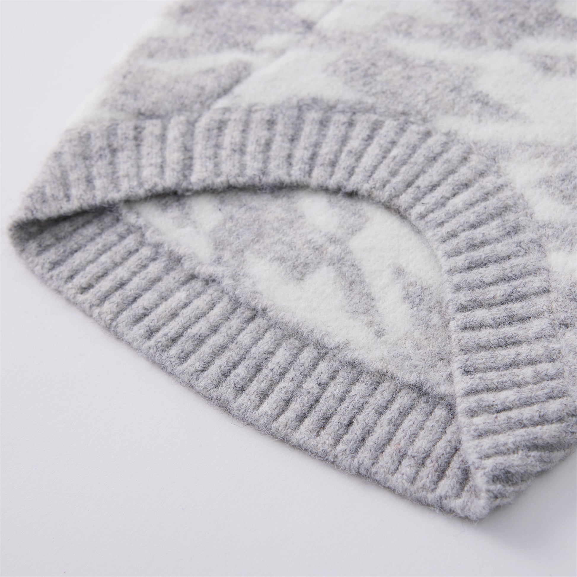 Houndstooth Wool Blend Jumper