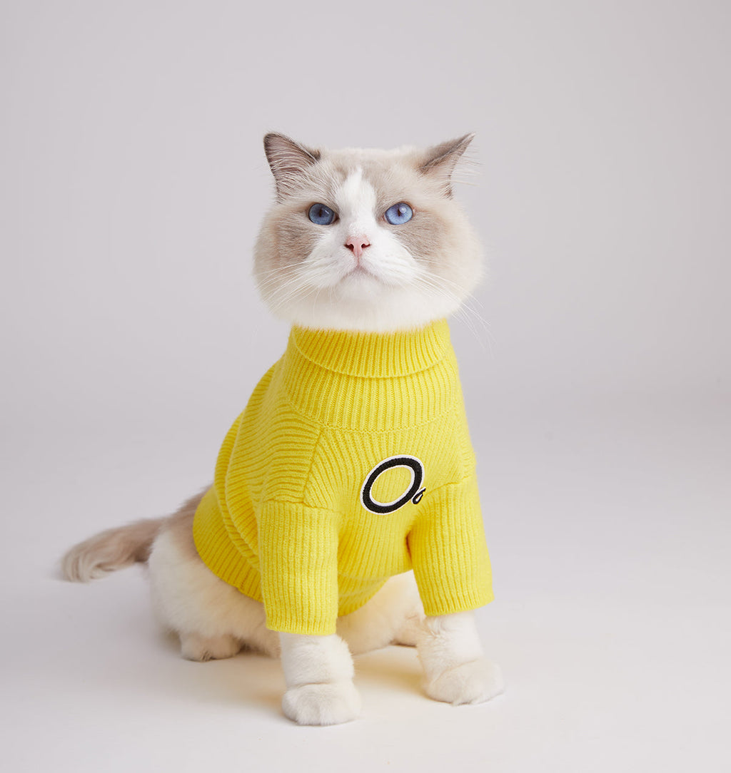 OG Turtleneck Striped Jumper in Yellow
