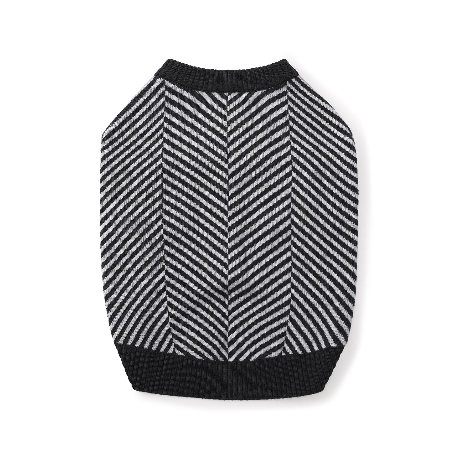 Zig Zag Striped Cardigan Sweater