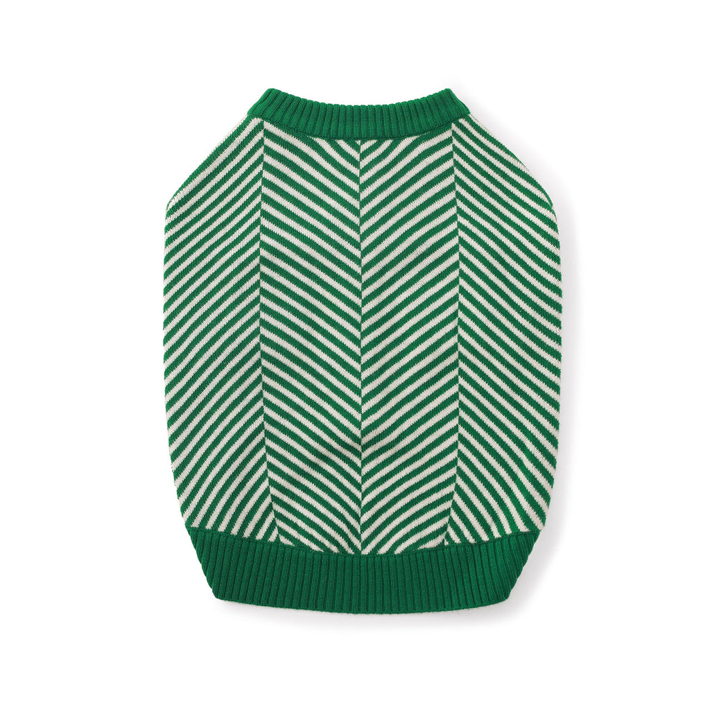 Zig Zag Striped Cardigan Sweater