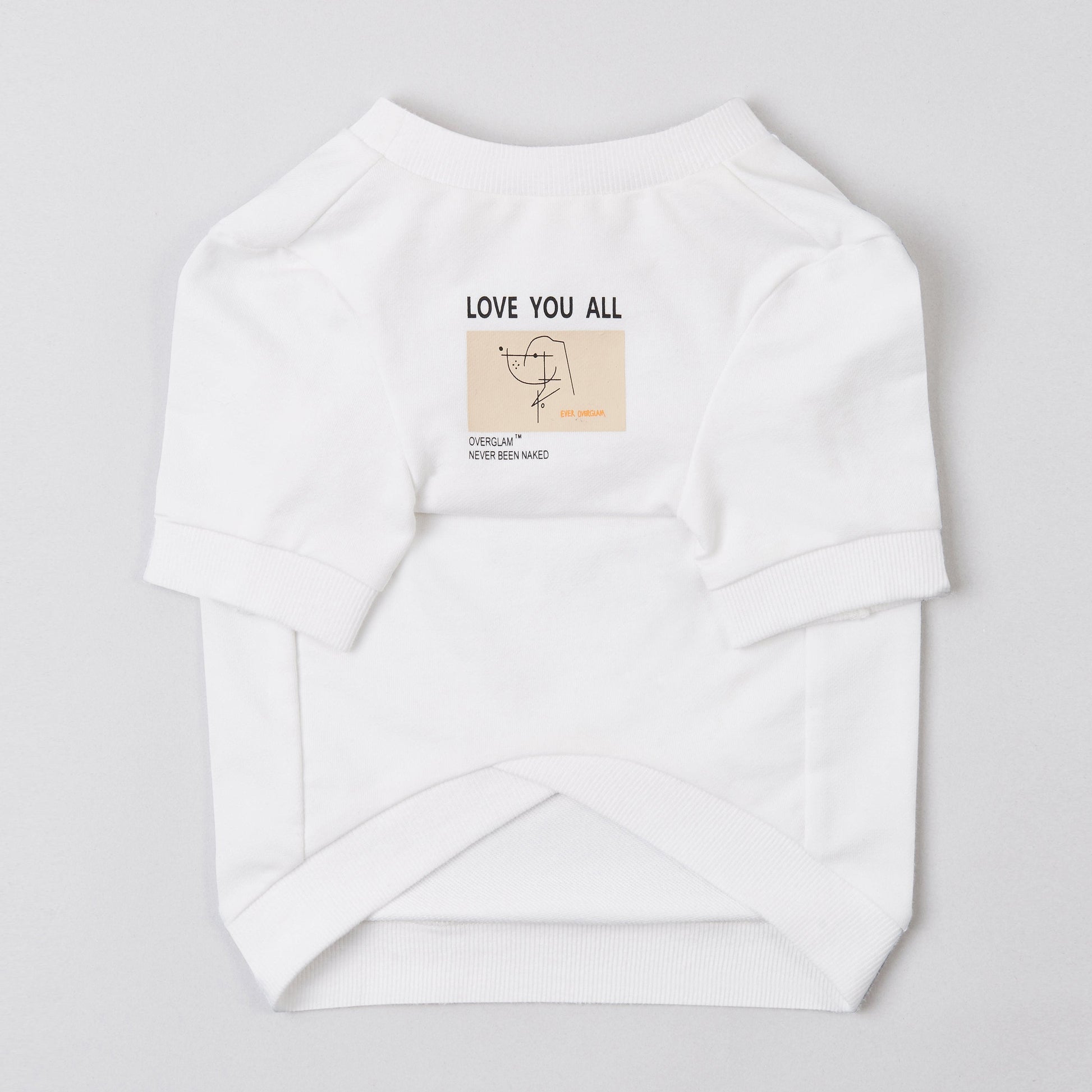 Love You All Sweatshirt with Dog Print