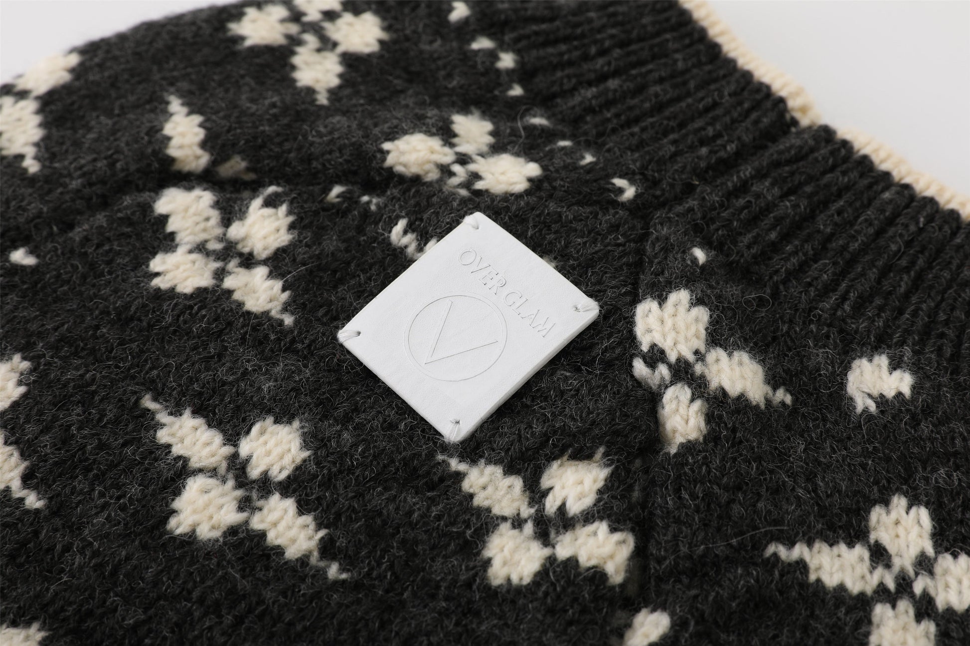 Sleeveless Floral Jacquard Jumper in Dark Grey