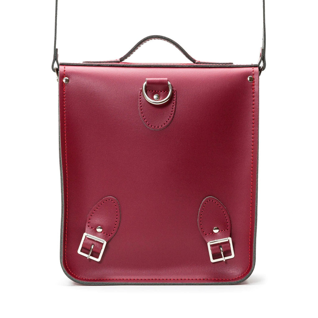 Handmade Leather City Backpack in Oxblood