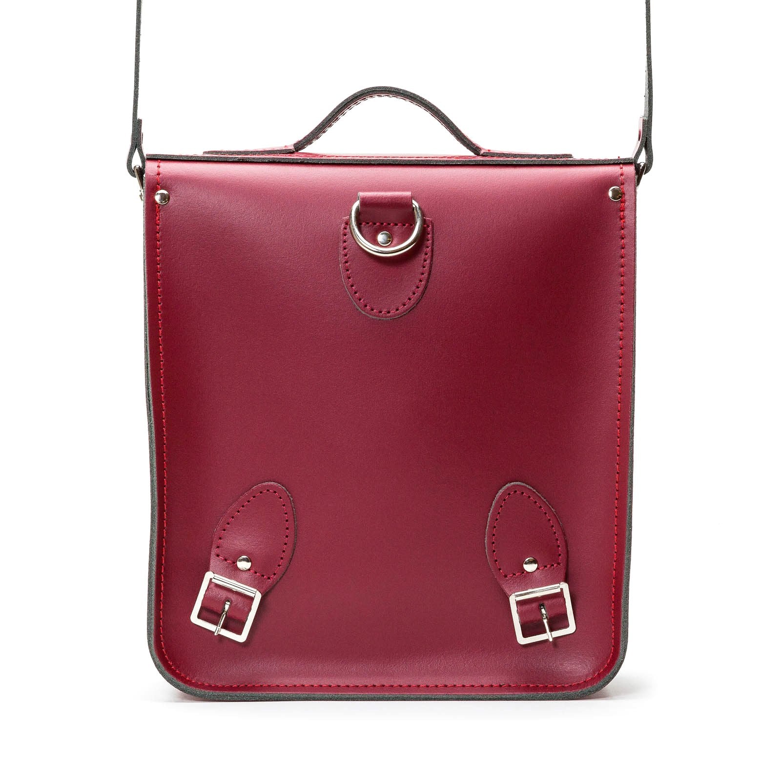 Handmade Leather City Backpack in Oxblood