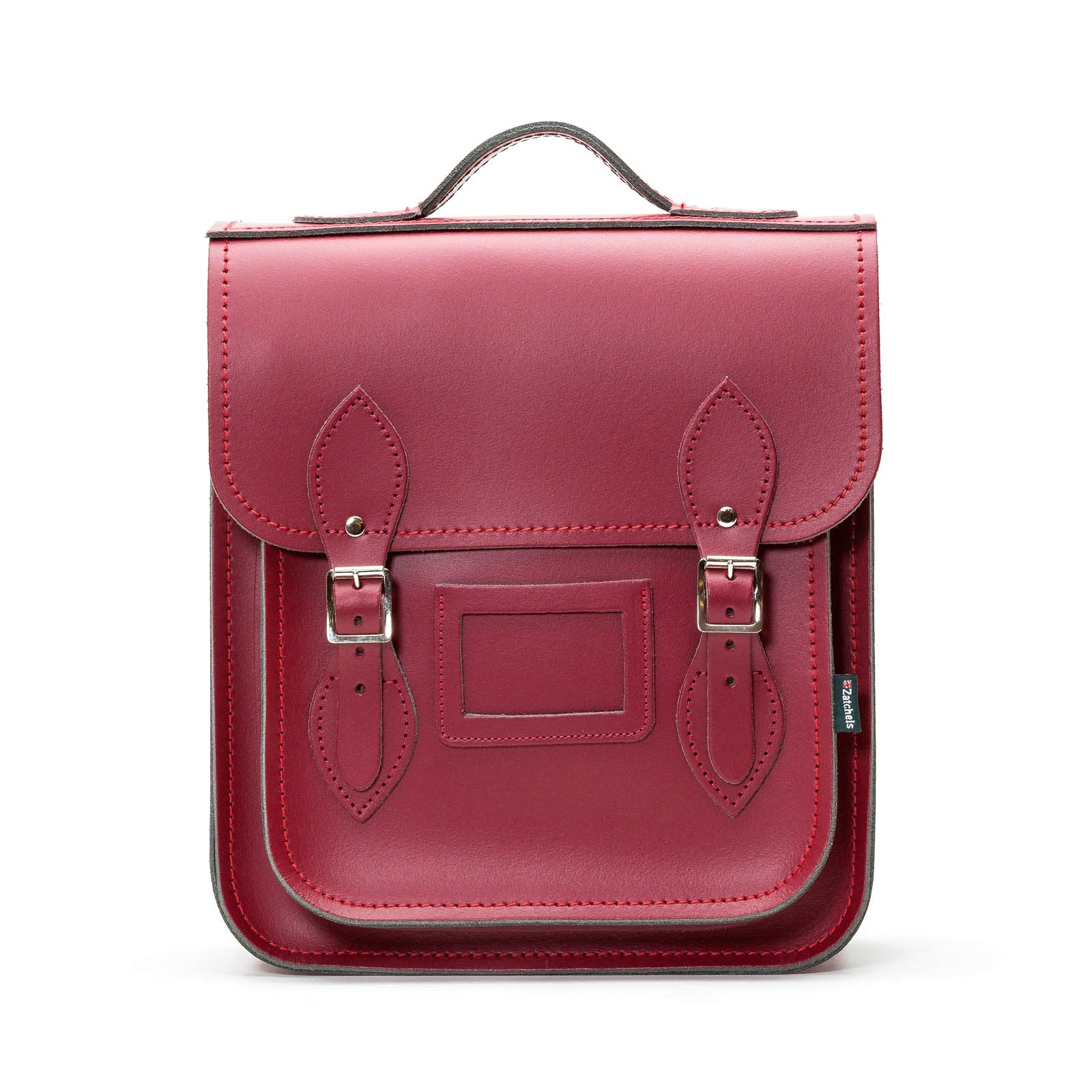 Handmade Leather City Backpack in Oxblood