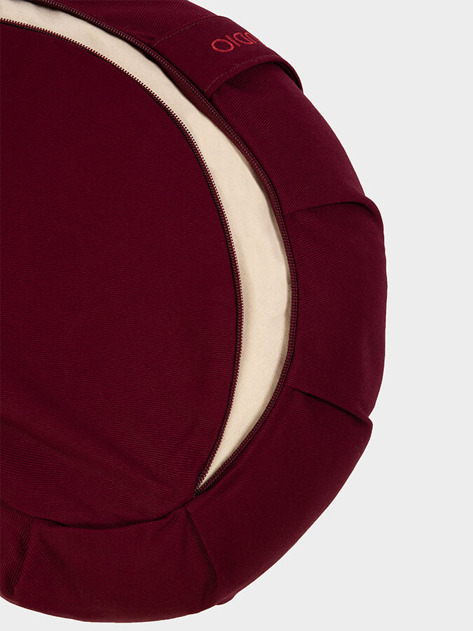 Organic Buckwheat Zafu Crescent Meditation Cushion