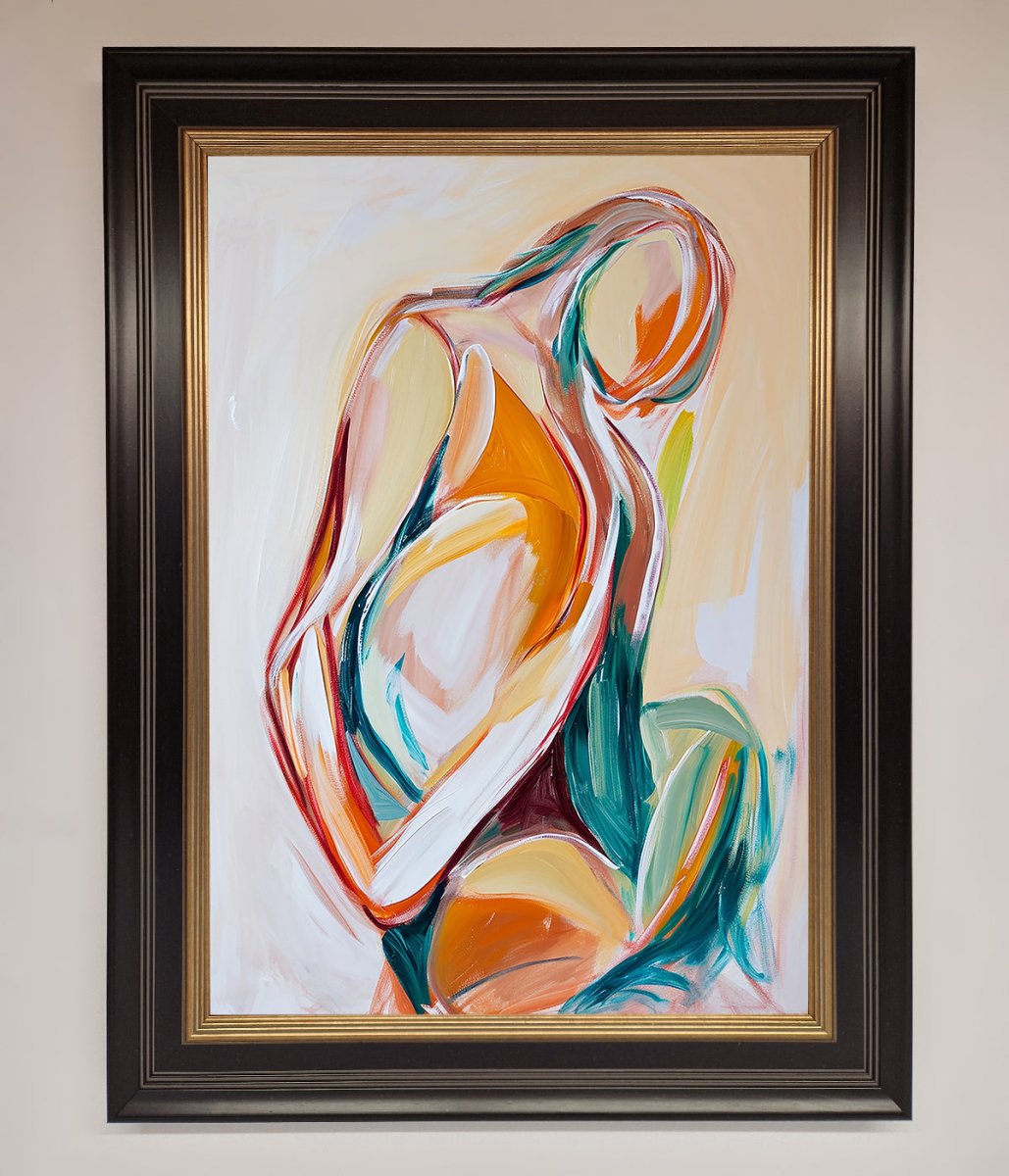 Pain Stroke Embrace Framed Poster