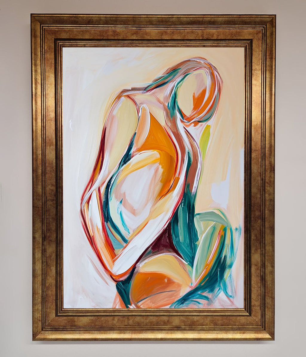 Pain Stroke Embrace Framed Poster