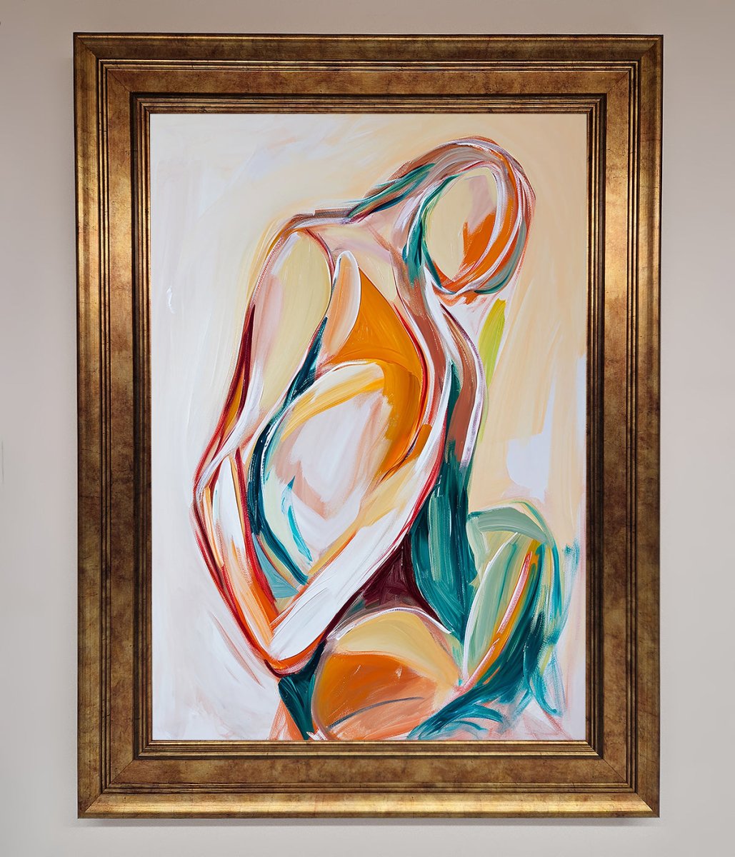 Pain Stroke Embrace Framed Poster