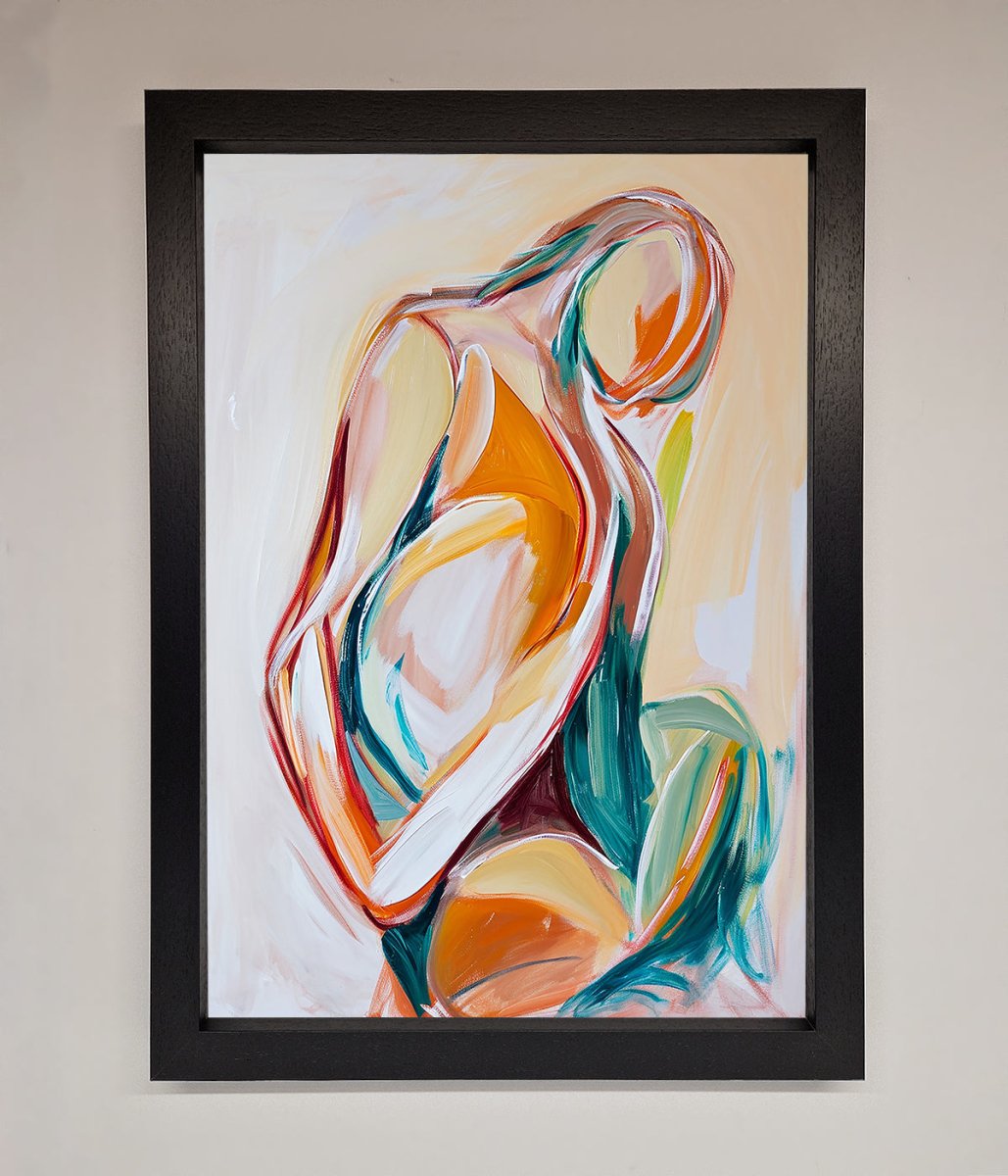 Pain Stroke Embrace Framed Poster