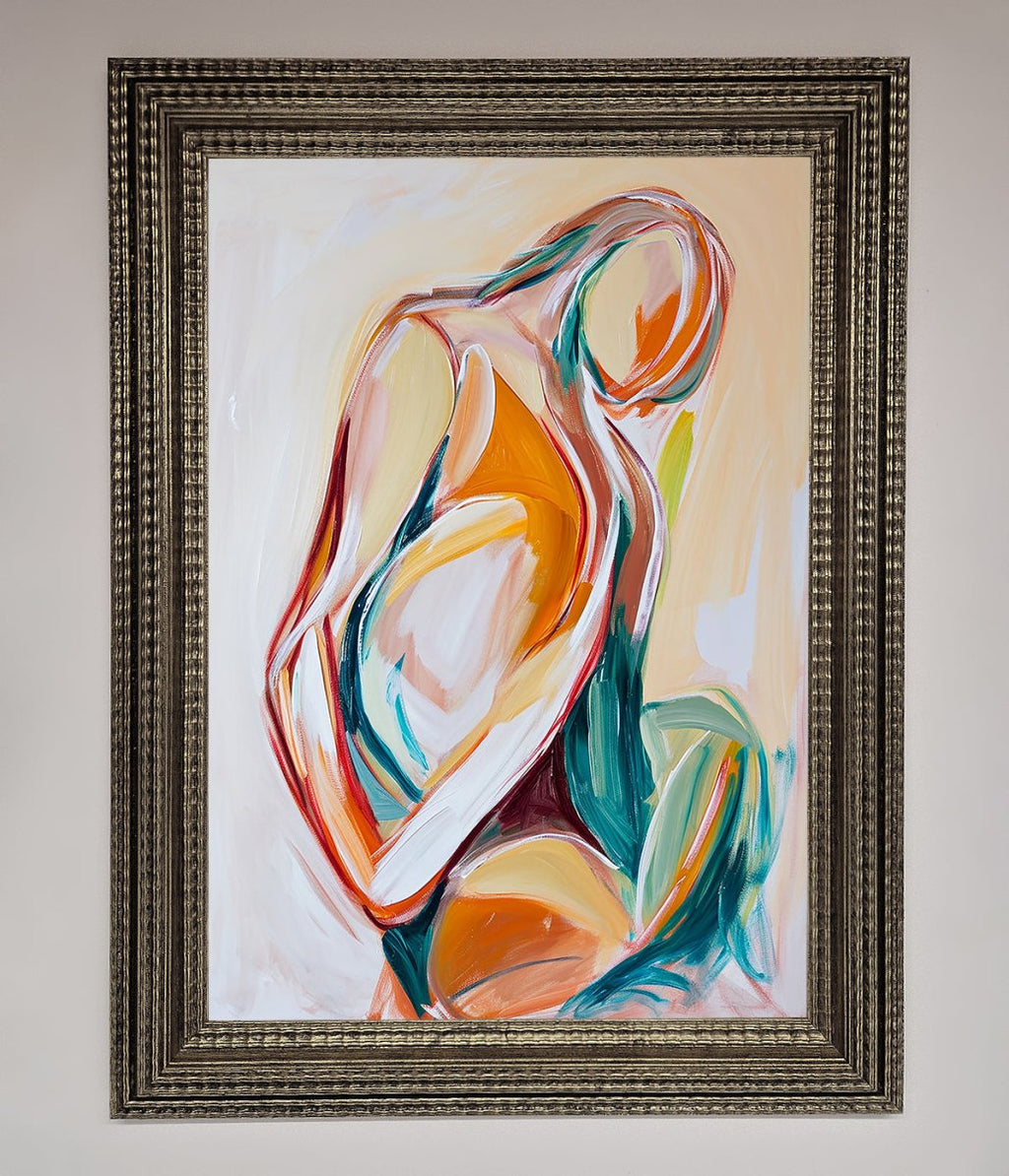 Pain Stroke Embrace Framed Poster